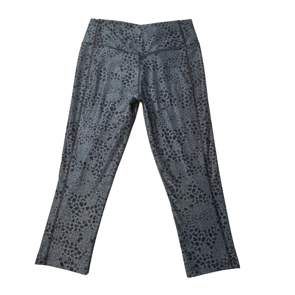 Nike‎ Leggings Womens S Grey Dri-FIT Legend Ten One Animal Print Crop 548495-479 - Picture 2 of 11